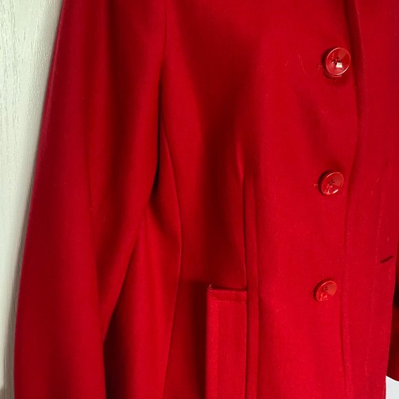 Centigrade Outerwear wool blend red coat - Picture 2 of 6